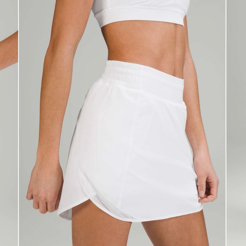 Lululemon Hotty Hot White Skirt